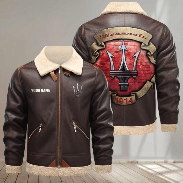 Maserati Leather Jacket VDFURLJK047 - Image 2