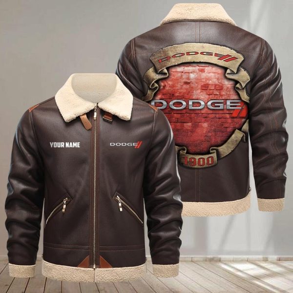Dodge Leather Jacket VDFURLJK014 - Image 2