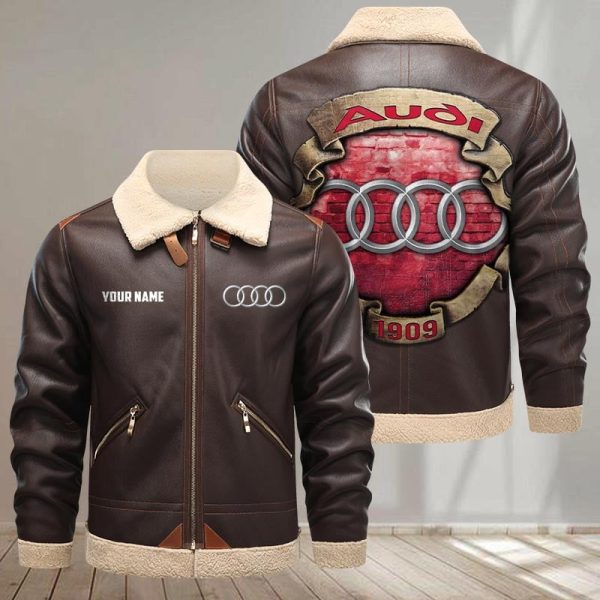 Audi Leather Jacket VDFURLJK009 - Image 2
