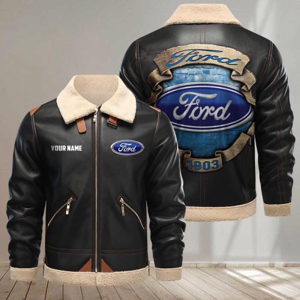 Ford Fur-Lined Leather Jacket VDFURLJK001