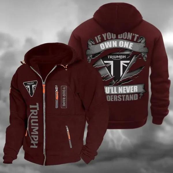 Triumph Hooded Cardigan Zip Hoodie VD2DZH046 - Image 5