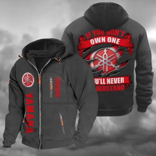 Yamaha Hooded Cardigan Zip Hoodie VD2DZH059 - Image 5