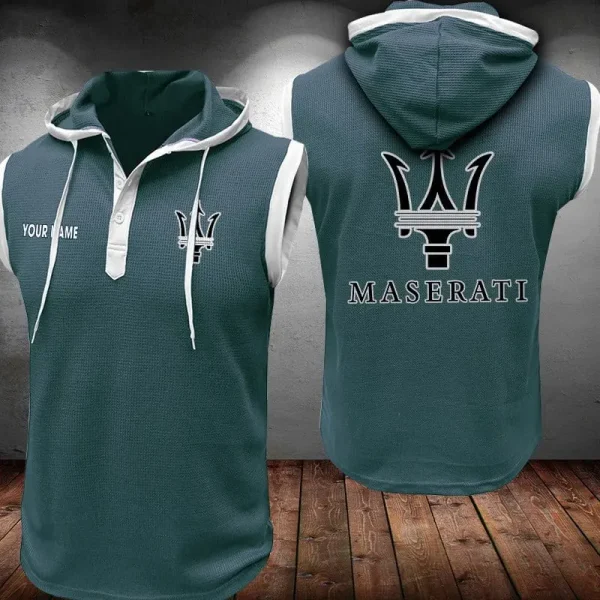 Maserati Sleeveless Vest Hooded CBWSLVH001 - Image 2