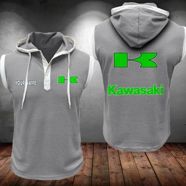 Kawasaki Sleeveless Vest Hooded CBWSLVH018 - Image 8