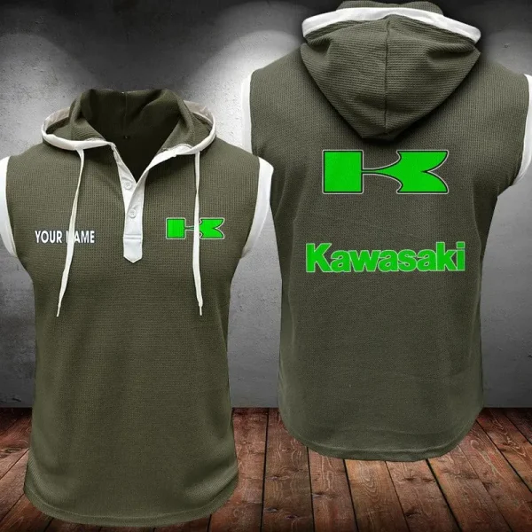 Kawasaki Sleeveless Vest Hooded CBWSLVH018 - Image 11