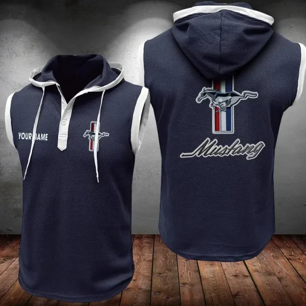 Ford Mustang Sleeveless Vest Hooded CBWSLVH019 - Image 5