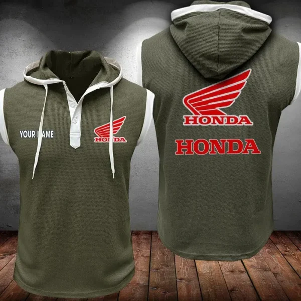 Honda Motorcycle Sleeveless Vest Hooded CBWSLVH020