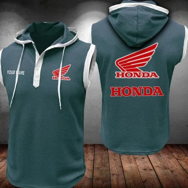 Honda Motorcycle Sleeveless Vest Hooded CBWSLVH020 - Image 2