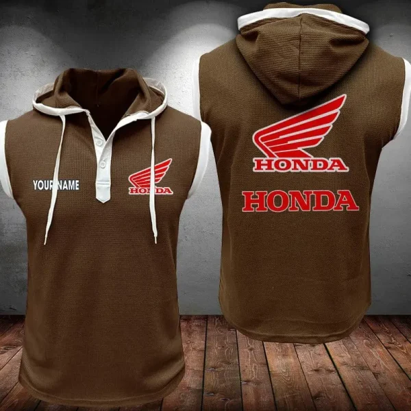 Honda Motorcycle Sleeveless Vest Hooded CBWSLVH020 - Image 3