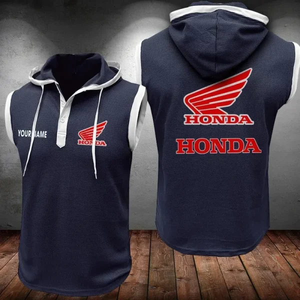 Honda Motorcycle Sleeveless Vest Hooded CBWSLVH020 - Image 6