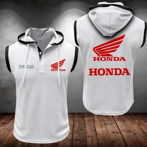 Honda Motorcycle Sleeveless Vest Hooded CBWSLVH020 - Image 9