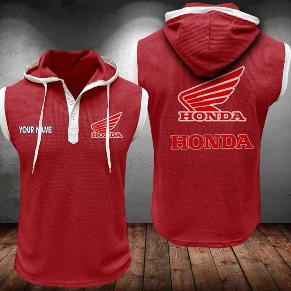 Honda Motorcycle Sleeveless Vest Hooded CBWSLVH020 - Image 11