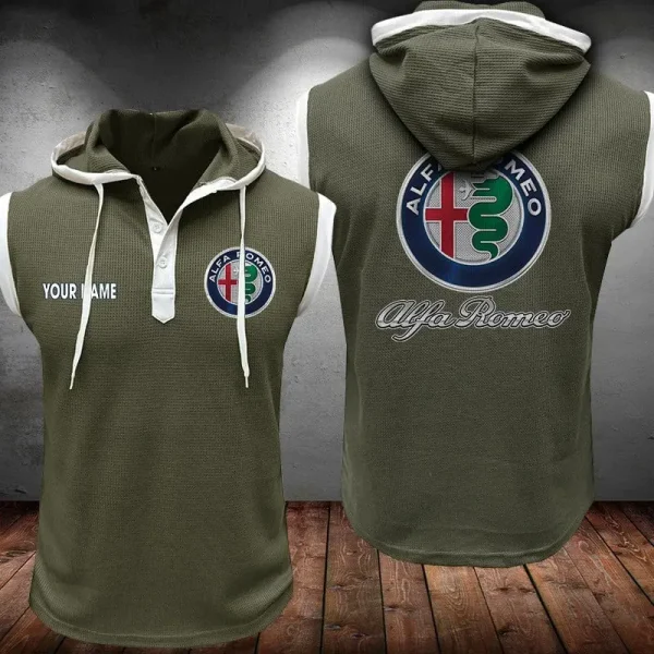 Alfa Romeo Sleeveless Vest Hooded CBWSLVH043 - Image 2