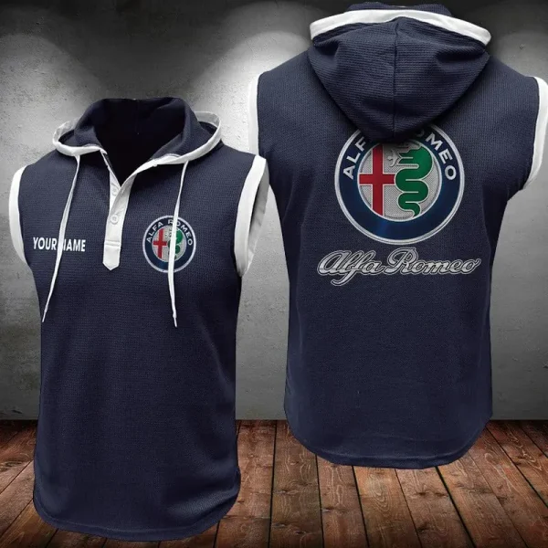 Alfa Romeo Sleeveless Vest Hooded CBWSLVH043 - Image 7