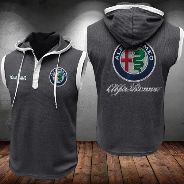 Alfa Romeo Sleeveless Vest Hooded CBWSLVH043 - Image 9