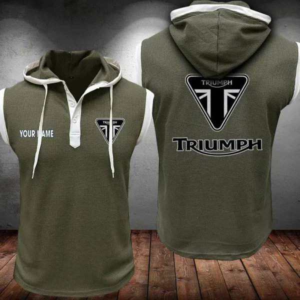 Triumph Motorcycles Sleeveless Vest Hooded CBWSLVH066 - Image 2