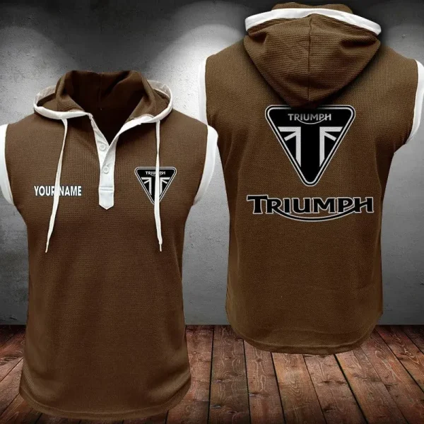 Triumph Motorcycles Sleeveless Vest Hooded CBWSLVH066 - Image 4