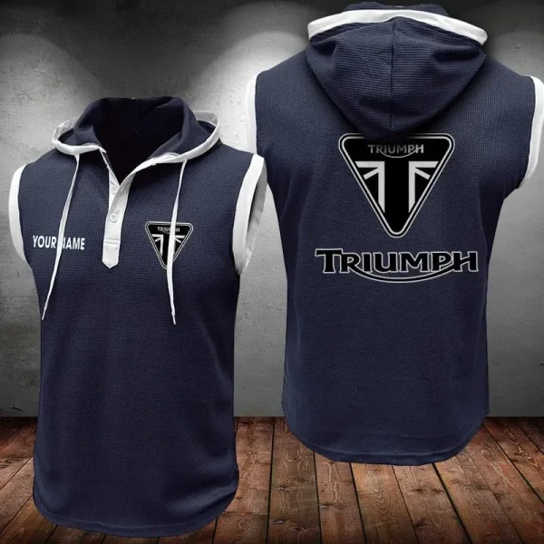 Triumph Motorcycles Sleeveless Vest Hooded CBWSLVH066 - Image 7