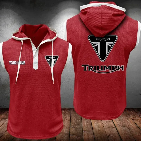 Triumph Motorcycles Sleeveless Vest Hooded CBWSLVH066 - Image 8