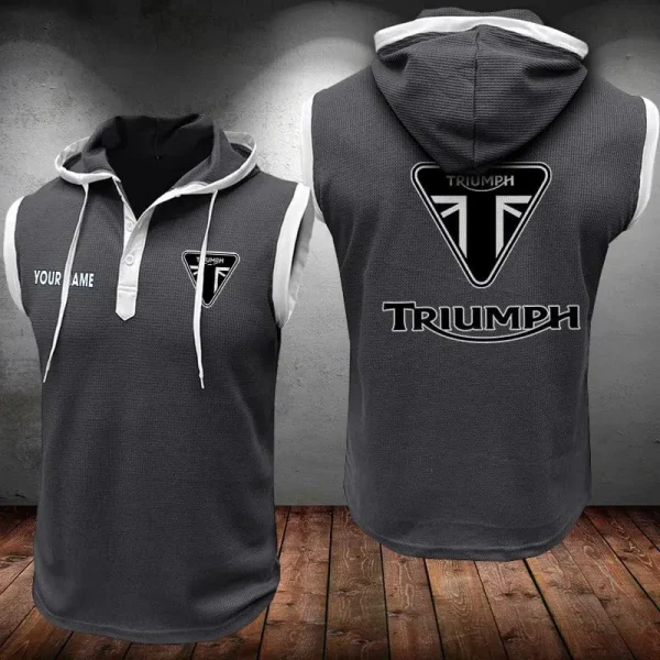 Triumph Motorcycles Sleeveless Vest Hooded CBWSLVH066