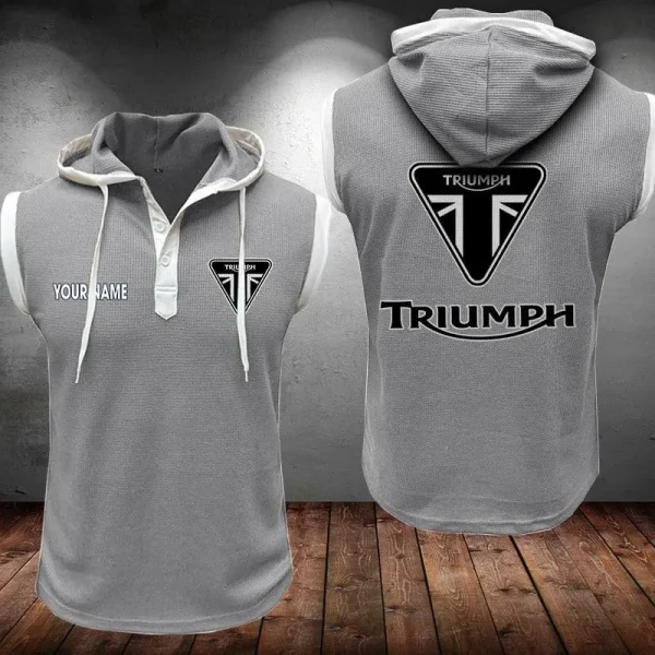 Triumph Motorcycles Sleeveless Vest Hooded CBWSLVH066 - Image 9