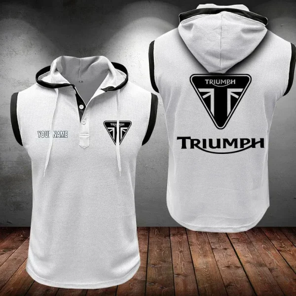 Triumph Motorcycles Sleeveless Vest Hooded CBWSLVH066 - Image 10