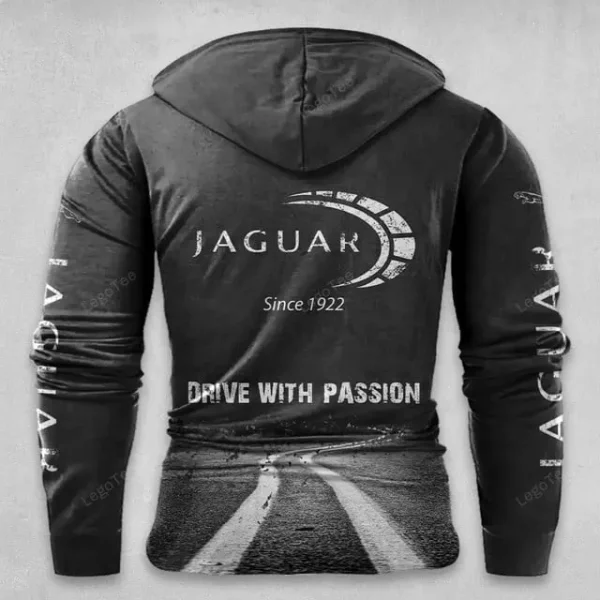 Jaguar Lace Up Men Hoodie VD3DLUMH010 - Image 3