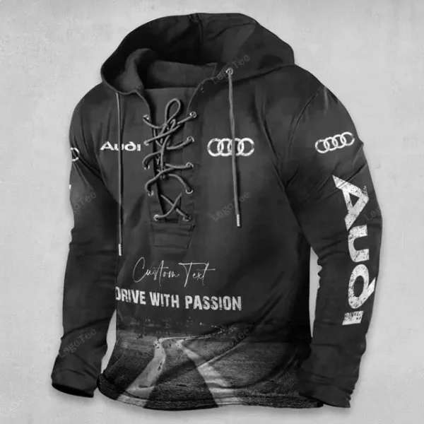 Audi Lace Up Men Hoodie VD3DLUMH011 - Image 2