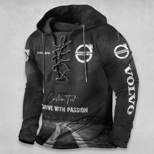 Volvo Lace Up Men Hoodie VD3DLUMH017 - Image 2