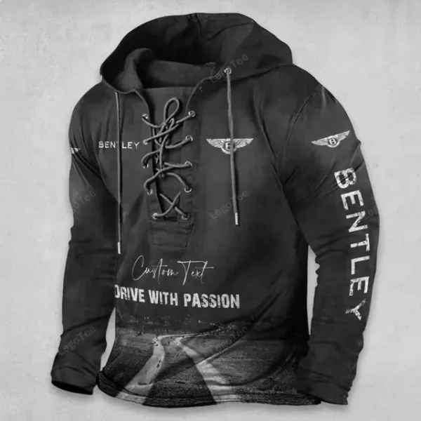 Bentley Lace Up Men Hoodie VD3DLUMH050 - Image 2