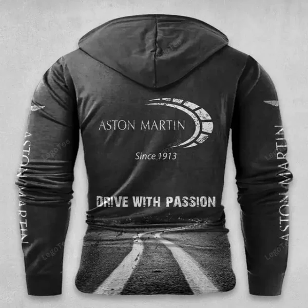 Aston-Martin Lace Up Men Hoodie VD3DLUMH065 - Image 3