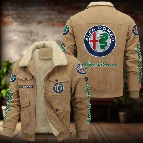 Alfa Romeo Men's Thickened Corduroy Jacket VDTCJ006 - Image 2