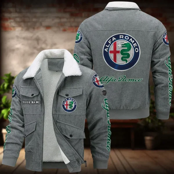 Alfa Romeo Men's Thickened Corduroy Jacket VDTCJ006 - Image 3