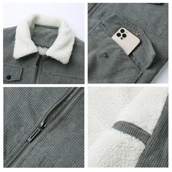 Volvo Men's Thickened Corduroy Jacket VDTCJ007 - Image 4