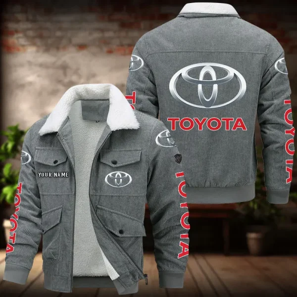 Toyota Men's Thickened Corduroy Jacket VDTCJ053 - Image 3