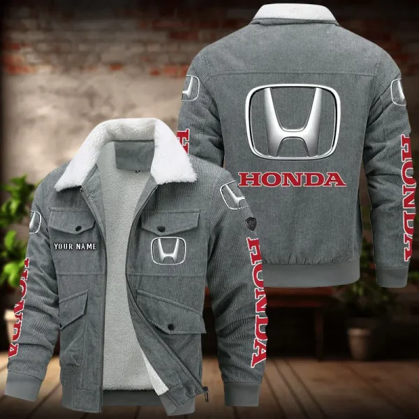 Honda Men's Thickened Corduroy Jacket VDTCJ058 - Image 3