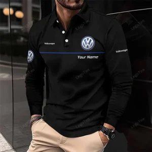 Volkswagen Long Sleeve Polo Shirt VDLSPS057