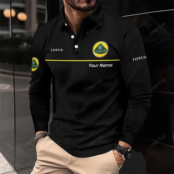 Lotus Long Sleeve Polo Shirt VDLSPS078