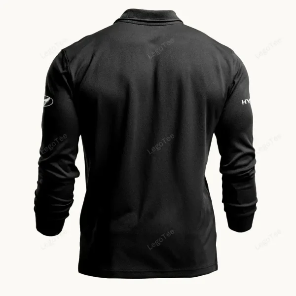 Hyundai Long Sleeve Polo Shirt VDLSPS093 - Image 3