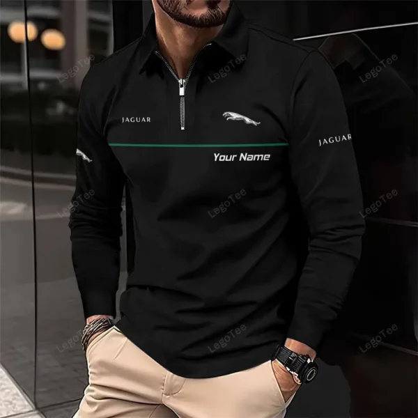 Jaguar Long Sleeve Polo Shirt VDLSPS113 - Image 2