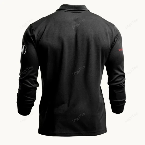 Honda Long Sleeve Polo Shirt VDLSPS114 - Image 3