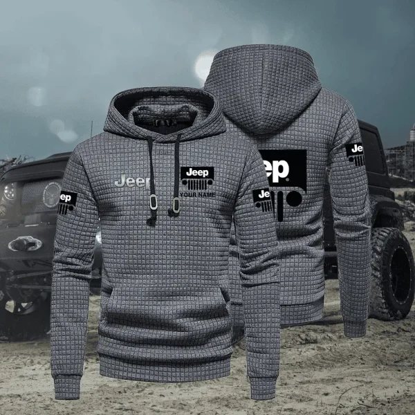 Jeep New Waffle Hoodie Dark Gray VDNWH002