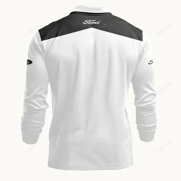 Ford Long Sleeve Polo Shirt VDLSPS143 - Image 3