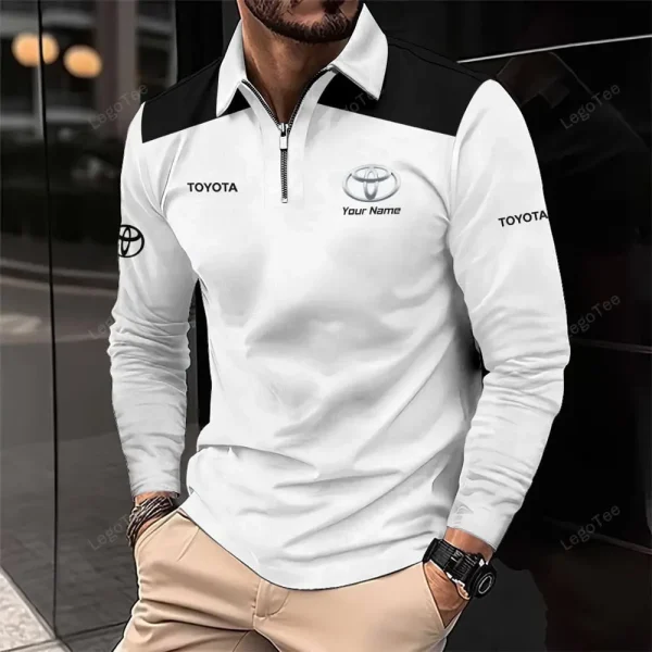 Toyota Long Sleeve Polo Shirt VDLSPS145 - Image 2