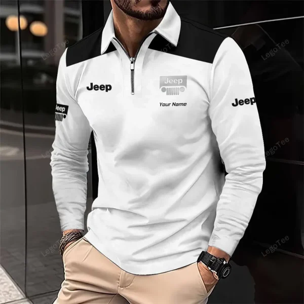 Jeep Long Sleeve Polo Shirt VDLSPS155 - Image 2