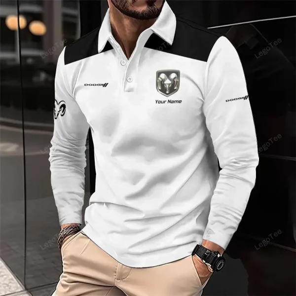 Dodge Long Sleeve Polo Shirt VDLSPS187
