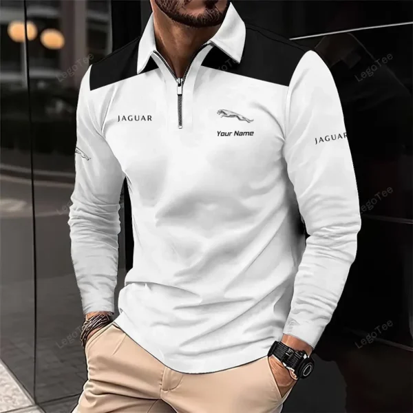 Jaguar Long Sleeve Polo Shirt VDLSPS197 - Image 2