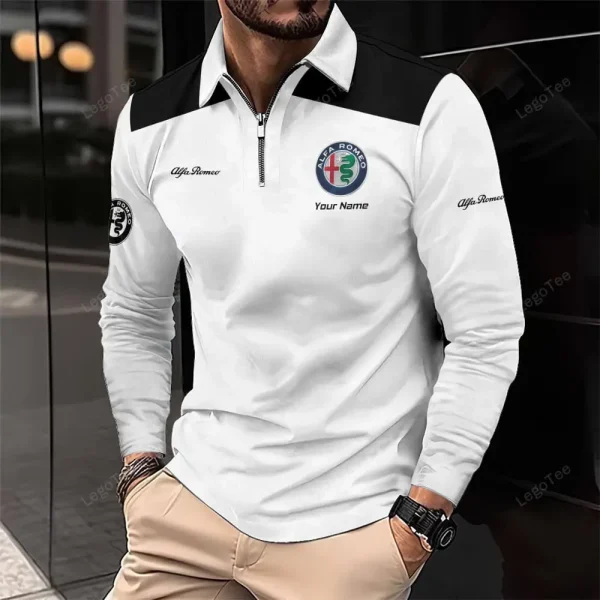 Alfa Romeo Long Sleeve Polo Shirt VDLSPS207 - Image 2