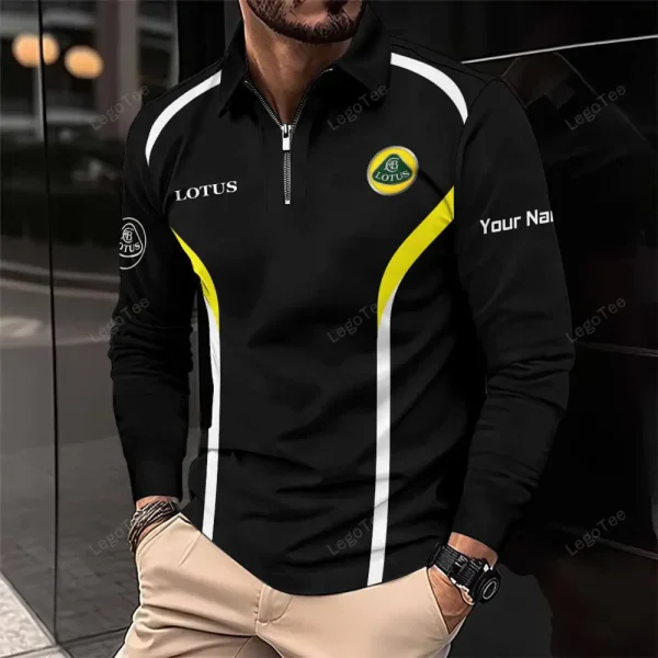 Lotus Long Sleeve Polo Shirt VDLSPS246 - Image 2