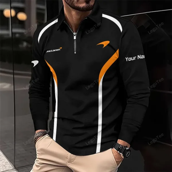 McLaren Long Sleeve Polo Shirt VDLSPS275 - Image 2